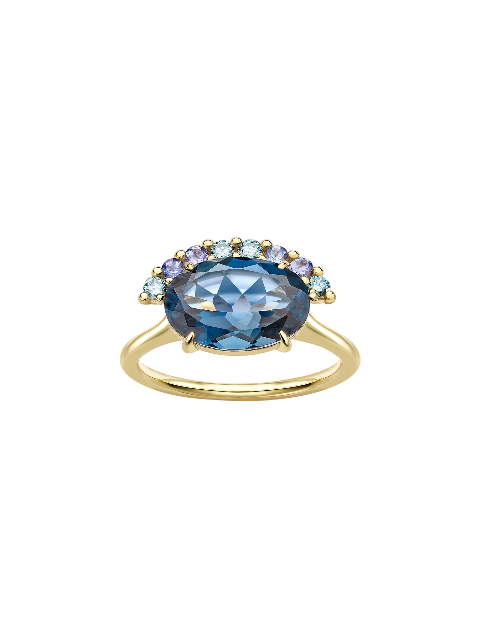 Libby london blue topaz cocktail ring